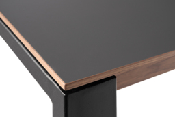 Corinna 8 Seat Dining Table Grey - Black legs - thumbnail 4