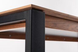 Corinna 8 Seat Dining Table Grey - Black legs - thumbnail 7