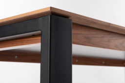 Corinna 8 Seat Dining Table Grey - Black legs - thumbnail 3