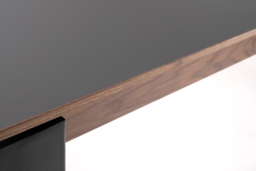 Corinna 8 Seat Dining Table Grey - Black legs - thumbnail 5