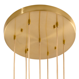 "Moray Seven Light Pendant Brass " - thumbnail 6