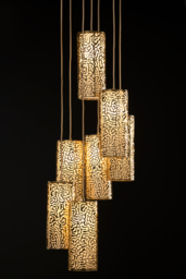 "Moray Seven Light Pendant Brass " - thumbnail 3