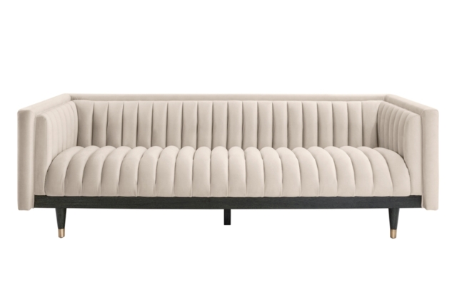 Metz Three Seater Sofa - Chalk - image 1
