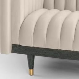 Metz Three Seater Sofa - Chalk - thumbnail 7