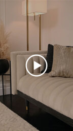 Metz Three Seater Sofa - Chalk - thumbnail 4