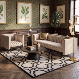 Metz Three Seater Sofa - Chalk - thumbnail 2