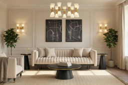 Metz Three Seater Sofa - Chalk - thumbnail 3