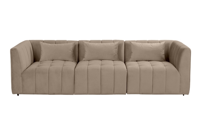 Essen Three Seat Sofa – Taupe - image 1