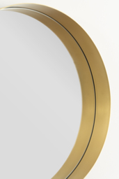 Alana Round Mirror – Brass - thumbnail 3