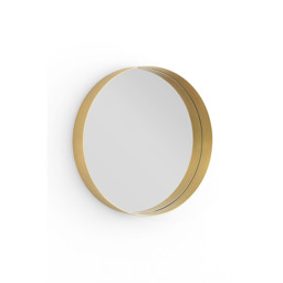 Alana Round Mirror – Brass - thumbnail 4