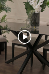 Aster Black Dining Table - thumbnail 6
