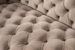 "Frankfurt Two seat Sofa  - Taupe with Brass Base " - thumbnail 7