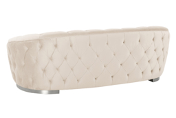 Fairfield Three Seat Sofa - Chalk - Silver base - thumbnail 5