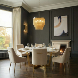 "Kronos Brass Dining Table " - thumbnail 3