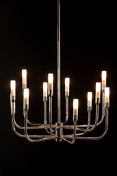 Gracia Twelve Light Pendant Chrome - thumbnail 3