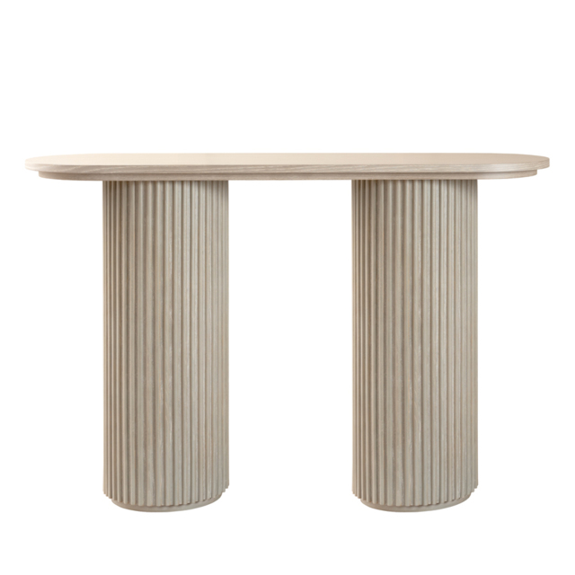 Ophelia Washed Grey Oak Console Table - image 1