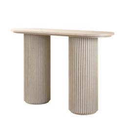 Ophelia Washed Grey Oak Console Table - thumbnail 3