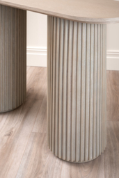 Ophelia Washed Grey Oak Console Table - thumbnail 4