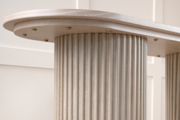Ophelia Washed Grey Oak Console Table - thumbnail 6