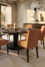 Chatsworth dining chair -Terracotta - thumbnail 2