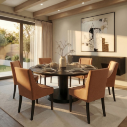 Chatsworth dining chair -Terracotta - thumbnail 3