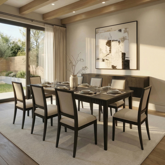 "Oriel Dining Table and 8 Oriel Dining Chairs " - image 1