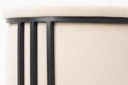 Aria Dining Chair – Chalk – Black Frame - thumbnail 6