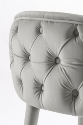 Sophia Counter Stool - Grey - Silver Caps - thumbnail 5