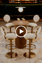 "Ophelia Chestnut Bar Table " - thumbnail 4