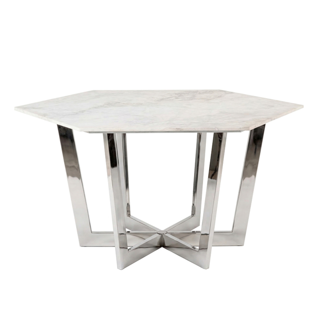 "Kronos Chrome Dining Table " - image 1