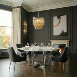 "Kronos Chrome Dining Table " - thumbnail 2
