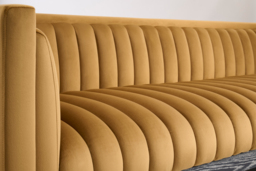 Metz Three Seater Sofa - Camel - thumbnail 5