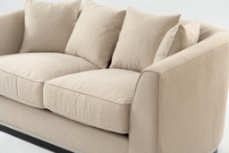 Pino Two Seat Sofa – Limestone – Silver Base - thumbnail 9
