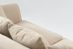 Pino Two Seat Sofa – Limestone – Silver Base - thumbnail 7
