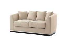 Pino Two Seat Sofa – Limestone – Silver Base - thumbnail 3