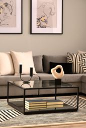 Rippon Black Square Coffee Table - thumbnail 2