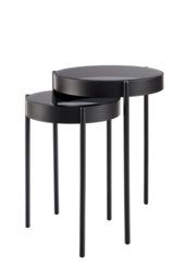 Orion Black Nesting Side Tables - thumbnail 1