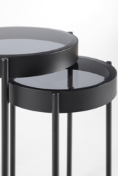 Orion Black Nesting Side Tables - thumbnail 6