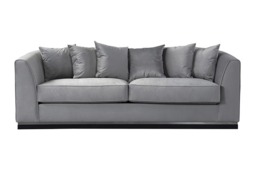 Pino Three Seat Sofa - Dove Grey - Silver Base - thumbnail 7
