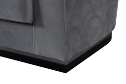 Pino Three Seat Sofa - Dove Grey - Silver Base - thumbnail 5