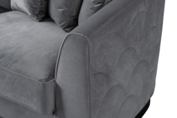 Pino Two Seat Sofa - Dove Grey - Silver Base - thumbnail 4
