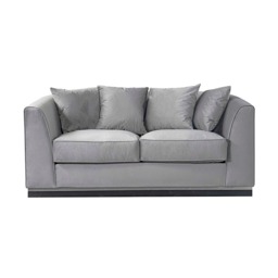 Pino Two Seat Sofa - Dove Grey - Silver Base - thumbnail 6