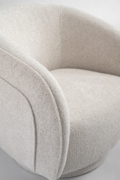 Orla Swivel Chair - Travertine - thumbnail 6