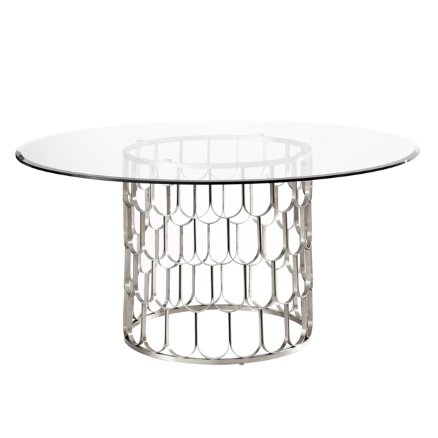 Pino 6-8 Seat Silver Dining Table - image 1