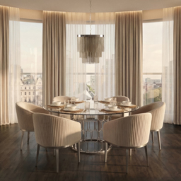 Pino 6-8 Seat Silver Dining Table - thumbnail 2