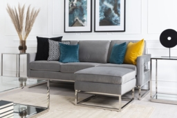 Kenza Three Seat Sofa  – Dove Grey - thumbnail 3