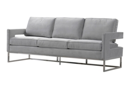 Kenza Three Seat Sofa  – Dove Grey - thumbnail 4