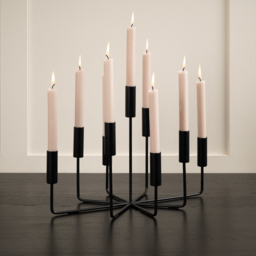 "Fiori Candelabra Black " - thumbnail 2