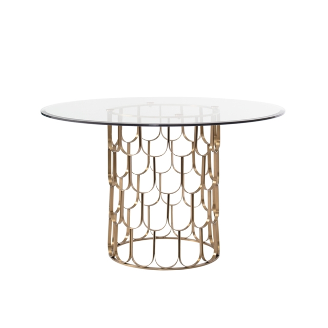 Pino 4-5 Brass Dining Table - image 1