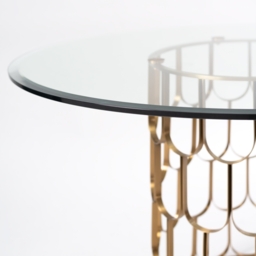 Pino 4-5 Brass Dining Table - thumbnail 3